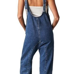 We The Free Blue Denim Women's Overalls